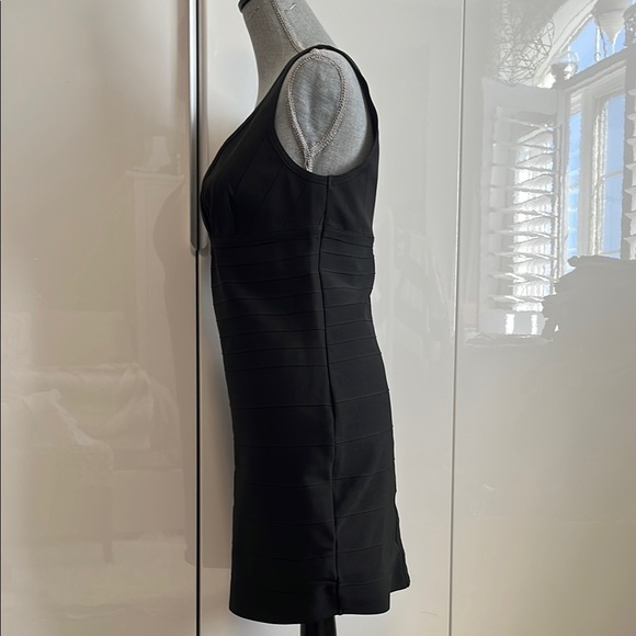 WOW COUTURE NWT Black Bodycon Bandaid Sleeveless Dress, Size L - Picture 7 of 11